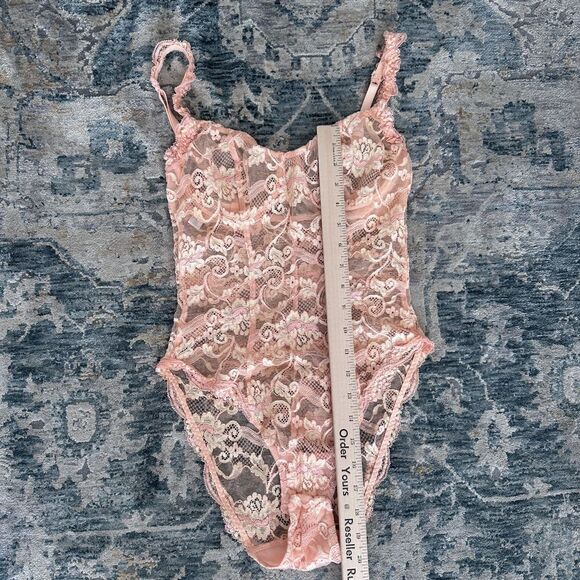 La Perla Bodysuit XS Lace Vintage Bustier Coquette Romantic Boudoir Italy Pin Up - Picture 16 of 16